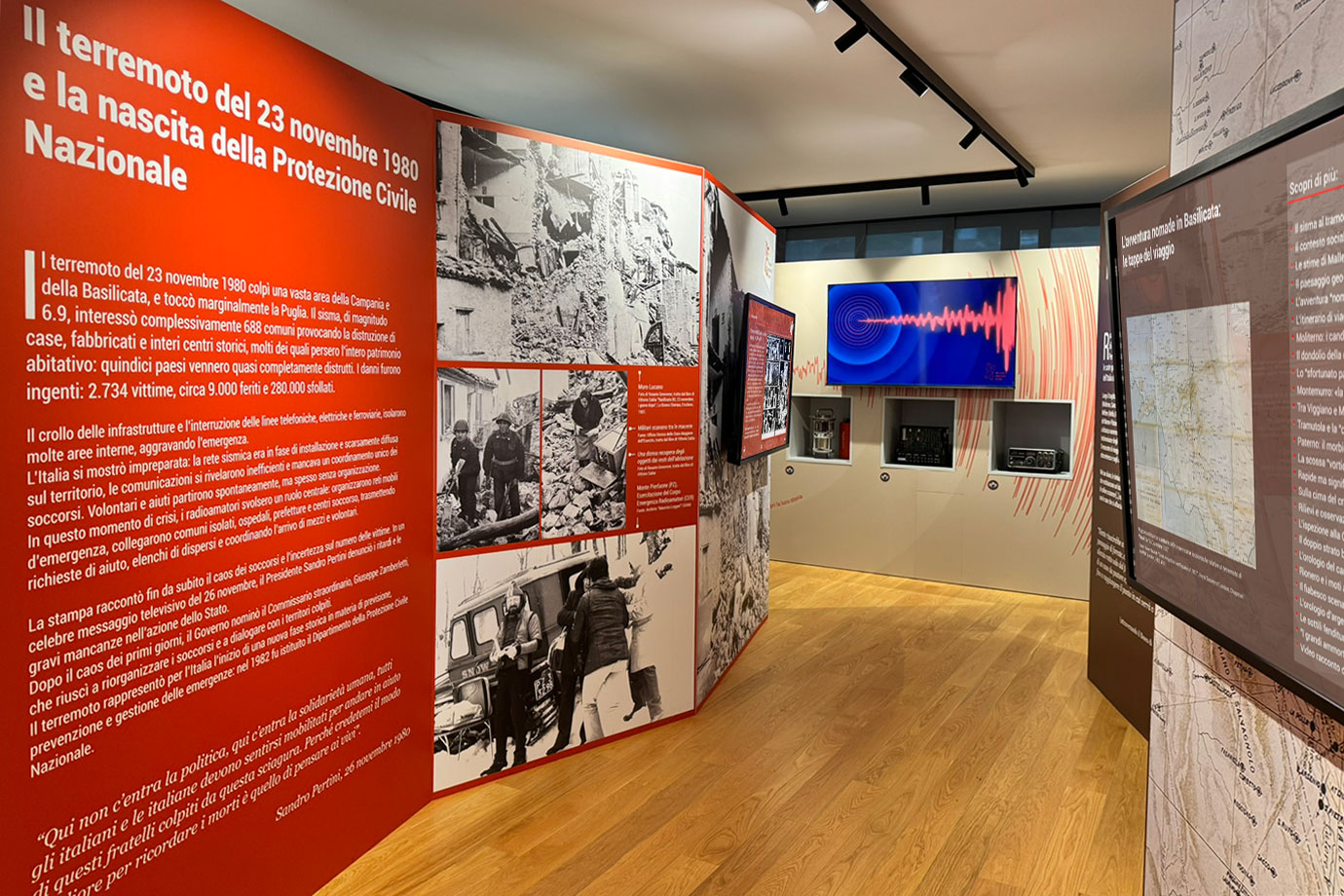 immagine museo, sezione terremoto 1980